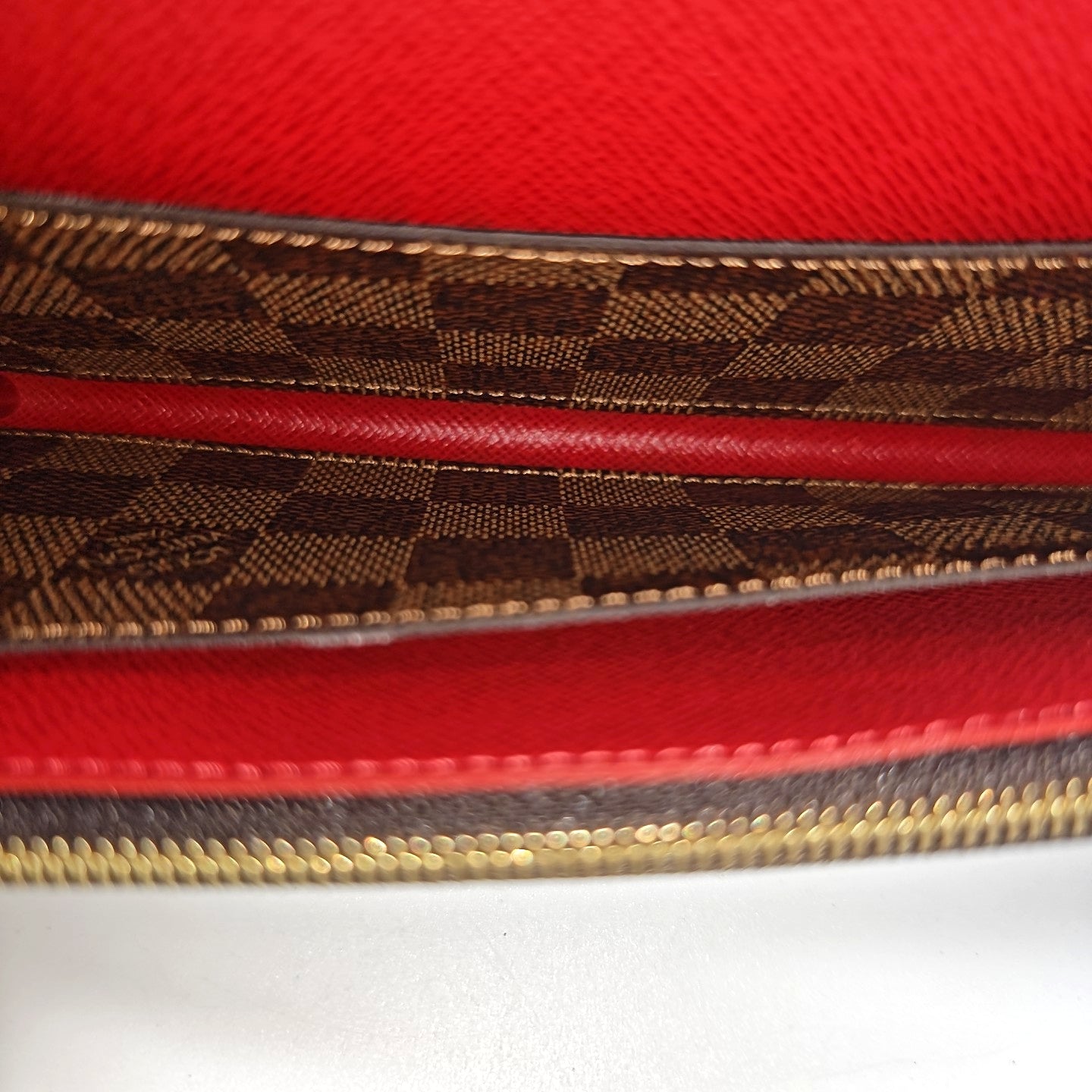 EMILIE Damier Ebene Coated Canvas Brown Wallet