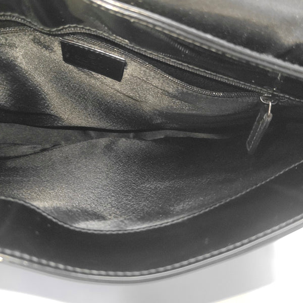 Patent Leather Shoulder Bag Black