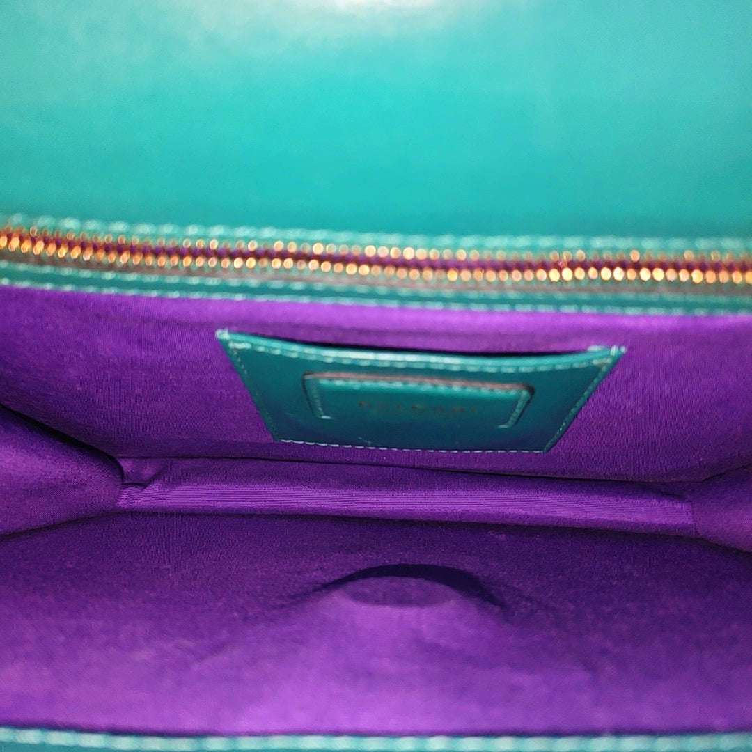 SERPENTI FOREVER Medium Calfskin Green