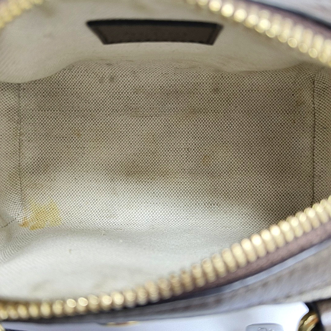 Ophidia Mini Monogram Coated Canvas Beige