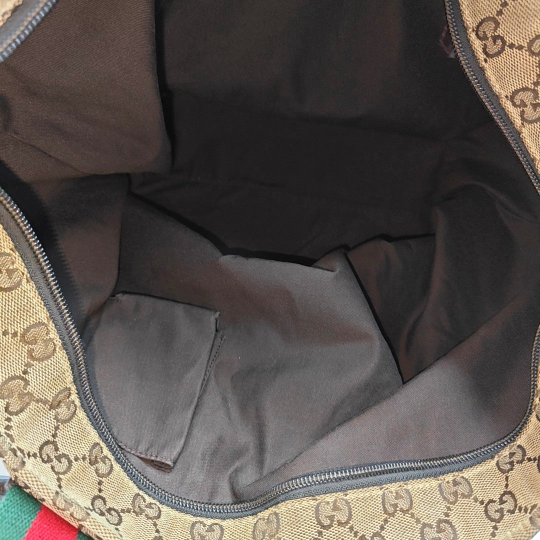 Monogram Canvas Top Handle Bag Brown