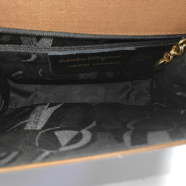 Fabric Shoulder Bag Brown