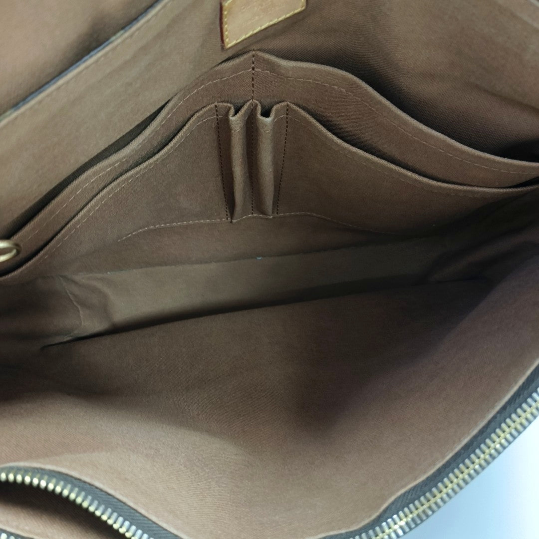VINTAGE BEAUBOURG Monogram Coated Canvas Brown