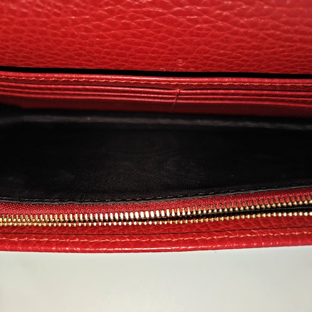 GG Marmont Mini Calfskin Red