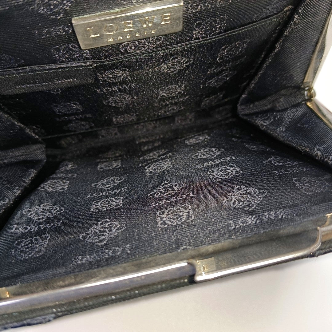 Canvas Top Handle Bag Black