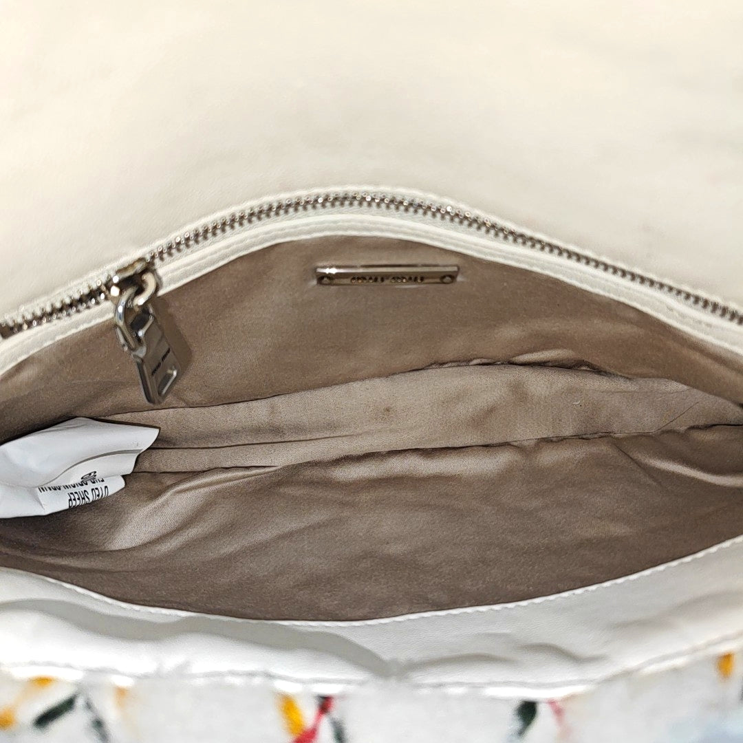 Fabric Shoulder Bag White