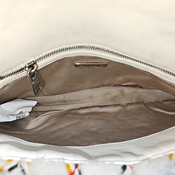 Fabric Shoulder Bag White
