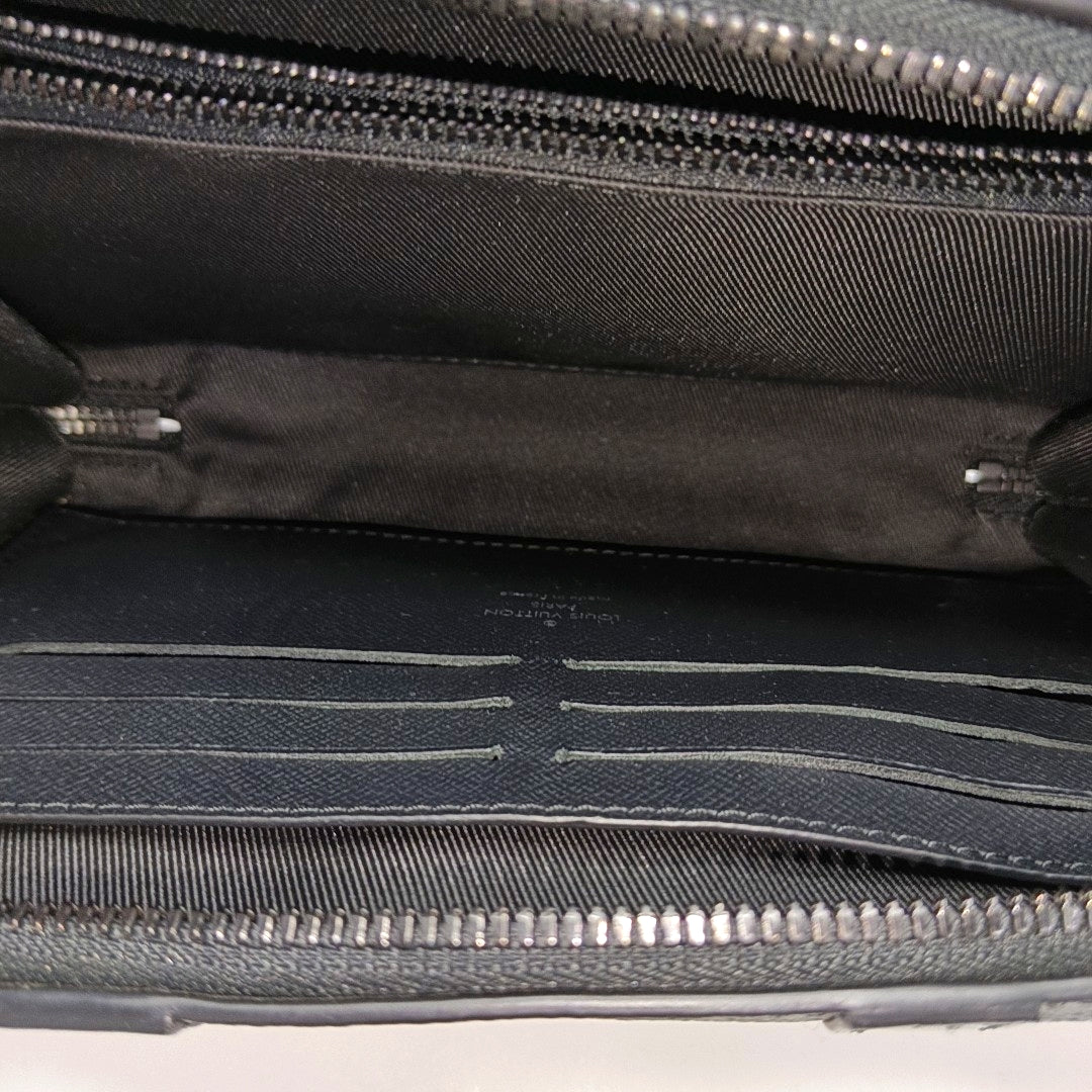 WALLET TRUNK Monogram Coated Canvas Gray