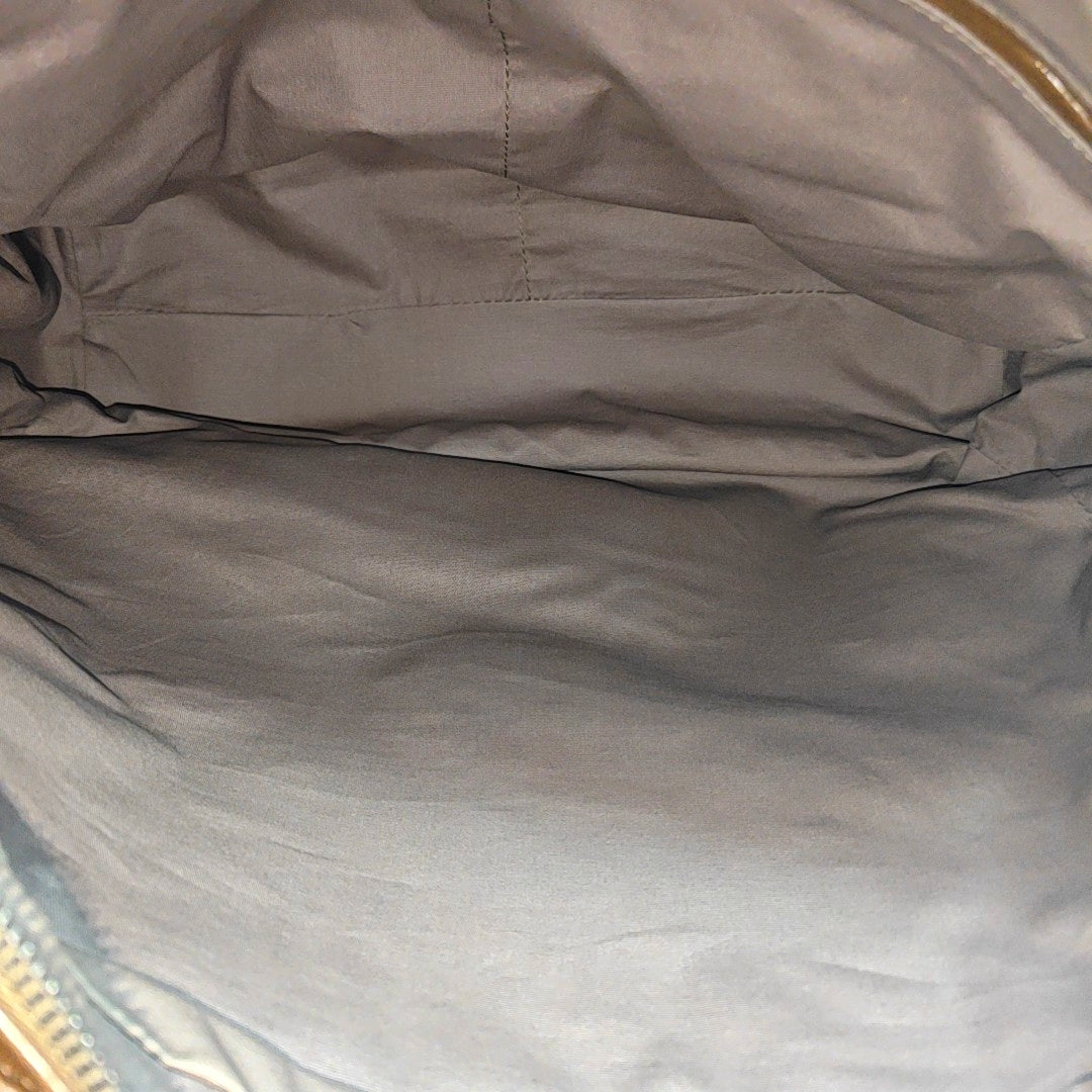 Leather Top Handle Bag Brown