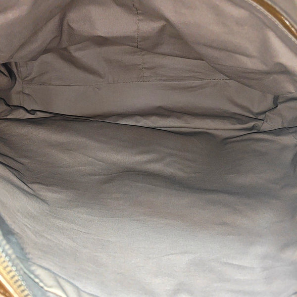 Leather Top Handle Bag Brown