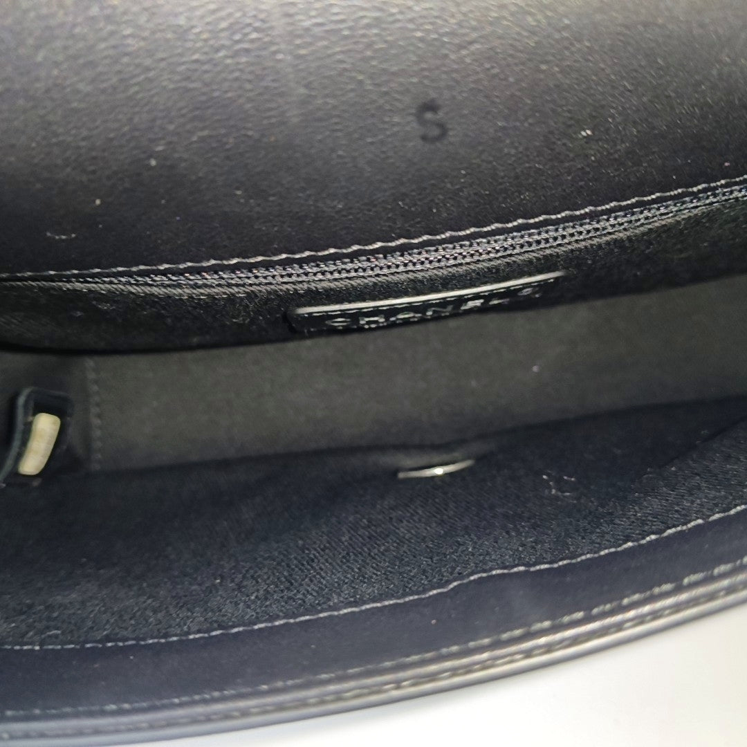 Calfskin Shoulder Bag Black