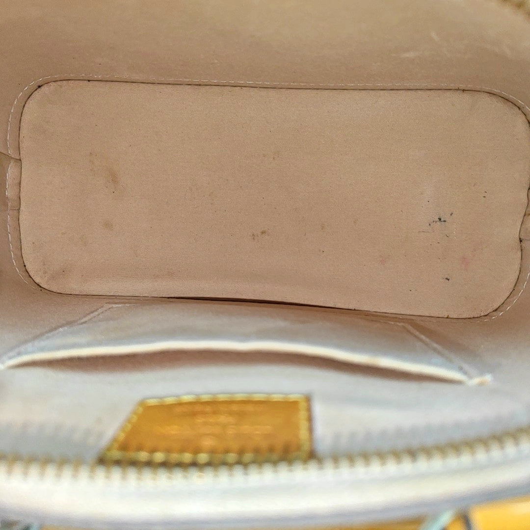 ALMA BB Monogram Patent Leather Yellow