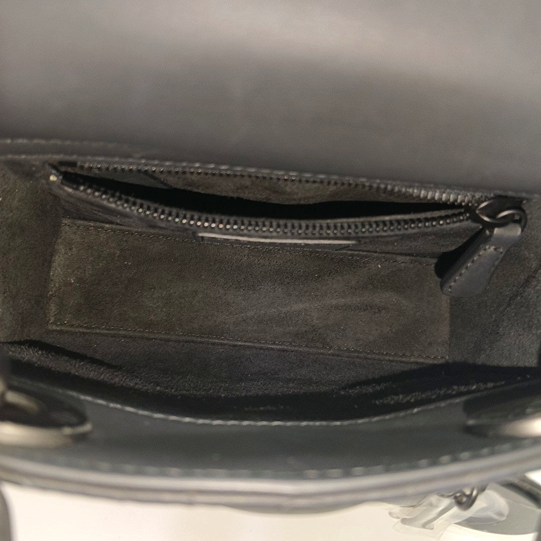 Lady Dior Mini Cannage Lambskin Black