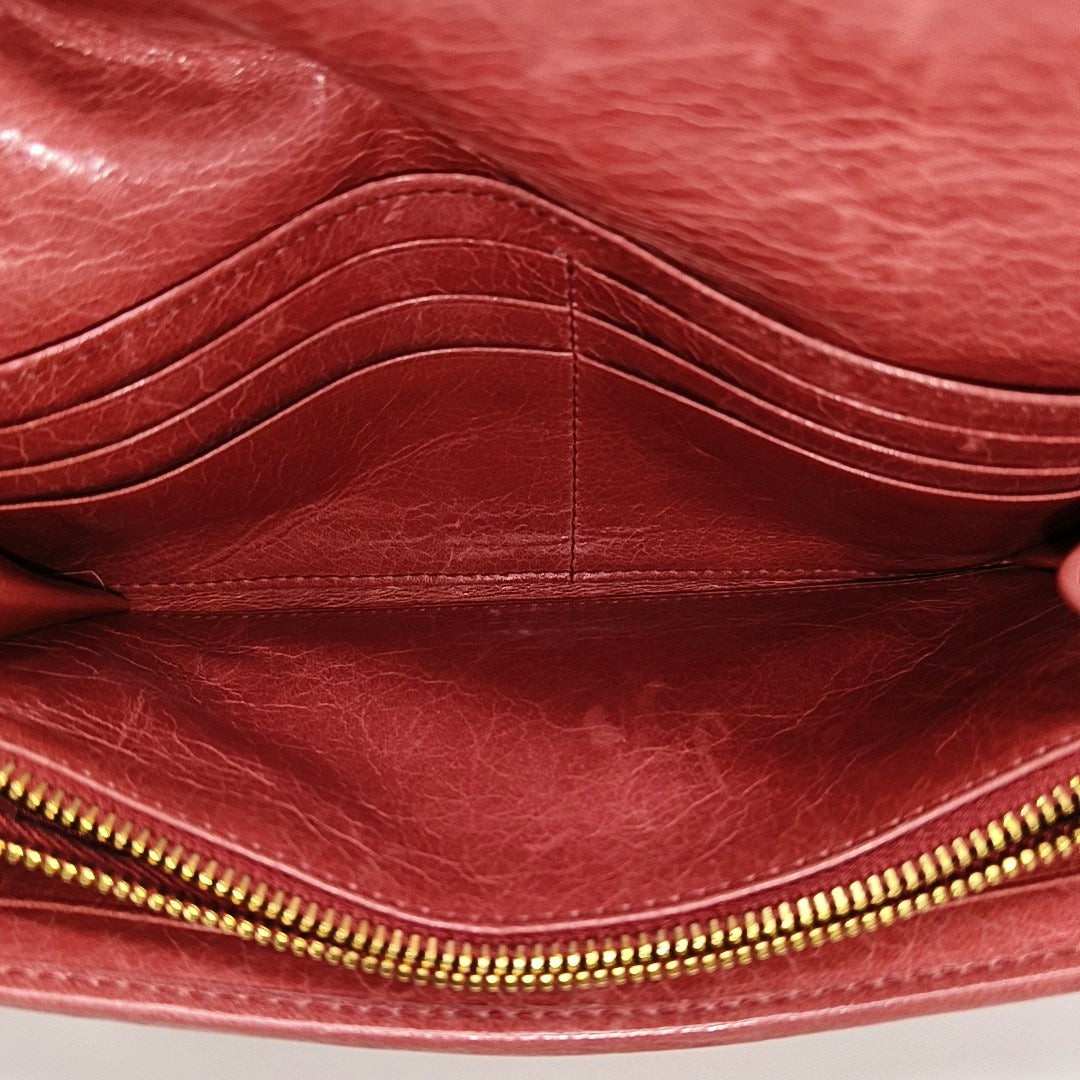 Quilted Lambskin Wallet Pink