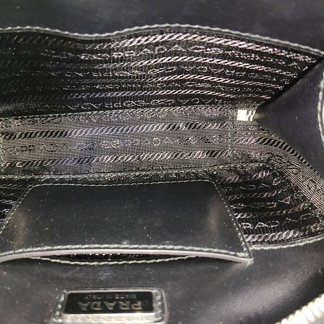 Leather Shoulder Bag Black