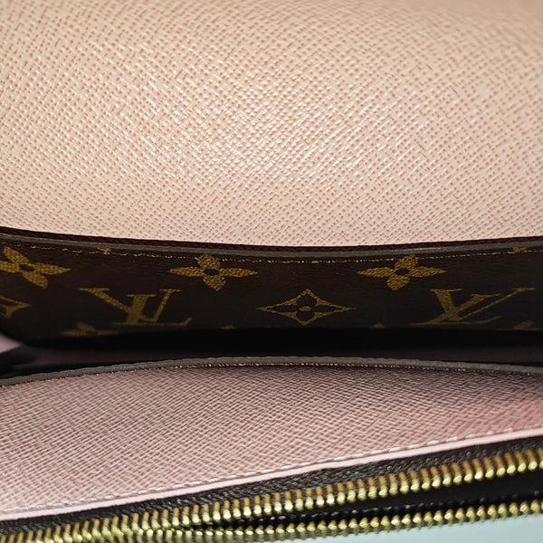 EMILIE Monogram Coated Canvas Brown Wallet