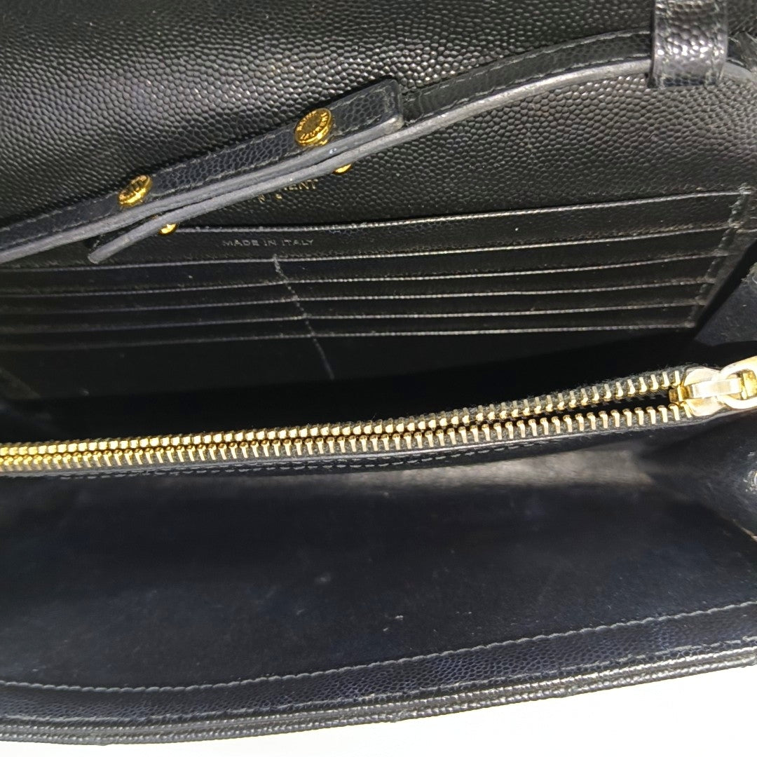 MONOGRAM Medium Chevron Calfskin Black