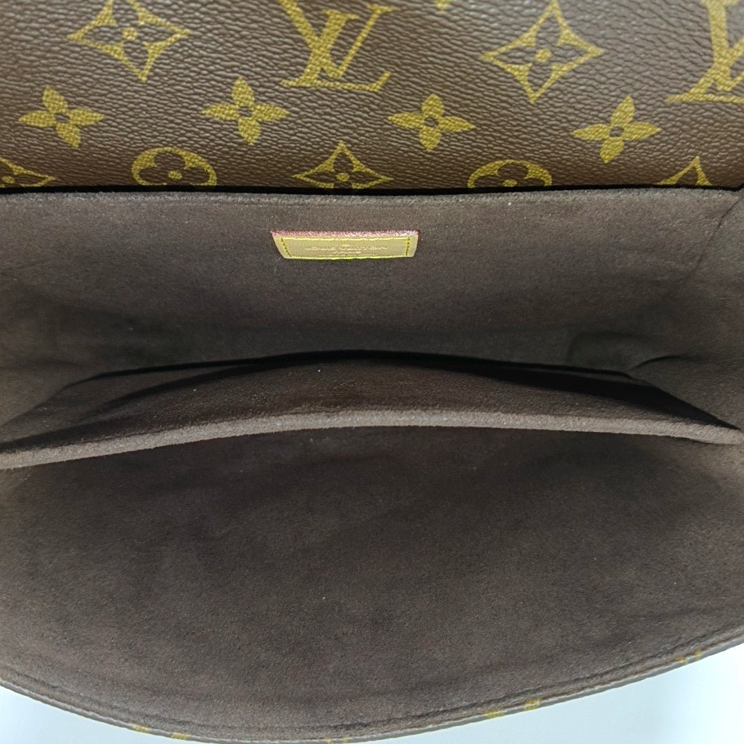 MÉTIS MM Monogram Coated Canvas Brown