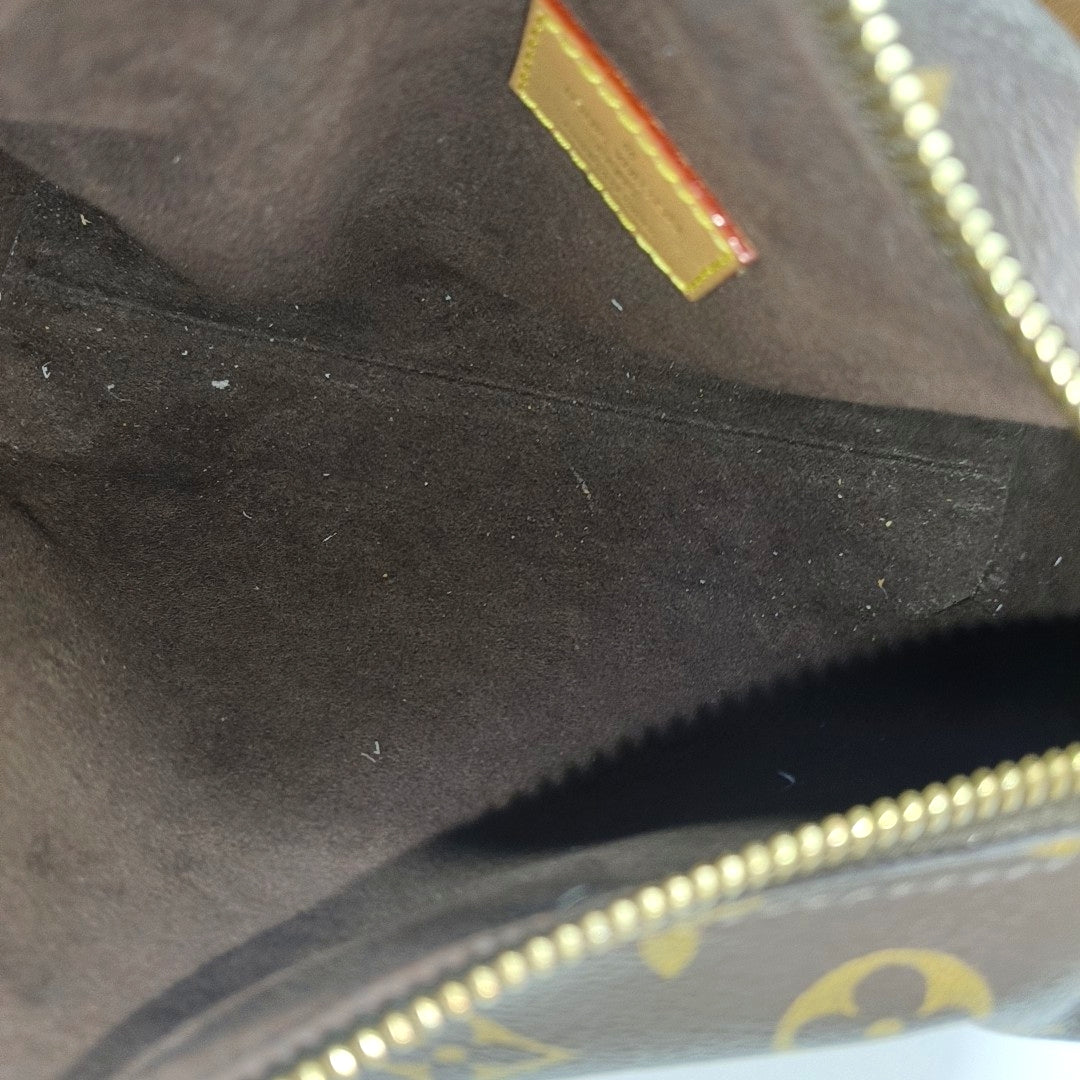 SIDE TRUNK MM Monogram Coated Canvas Brown