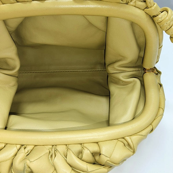 Authenticated pre-owned  The Pouch Mini Lambskin Yellow - Crossbody Bag at Looply
