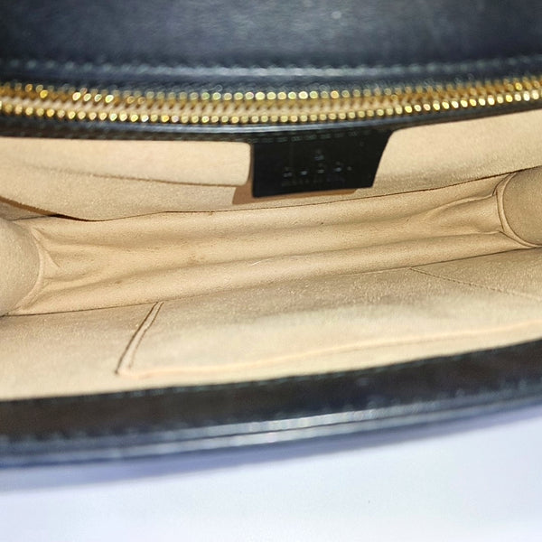 Sylvie Small Monogram Velvet Black