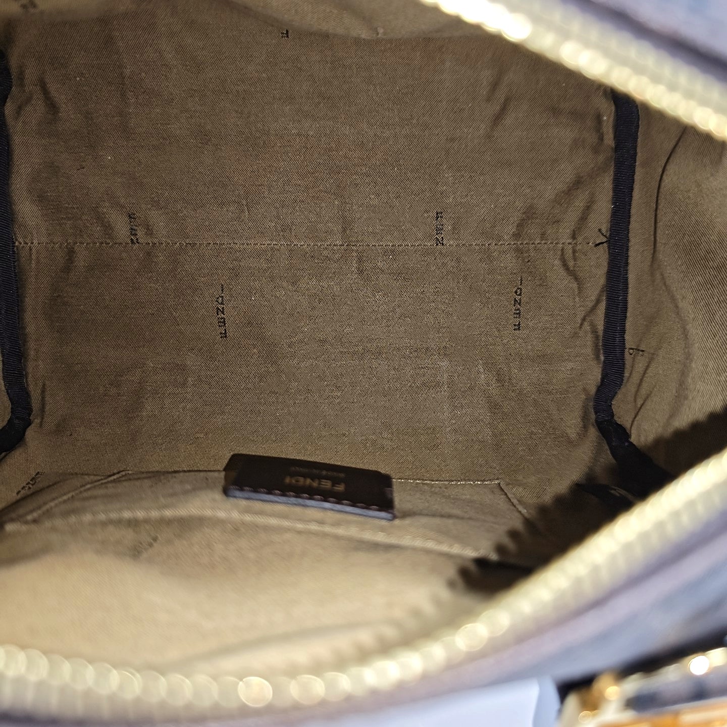 Coated Canvas Top Handle Bag Brown