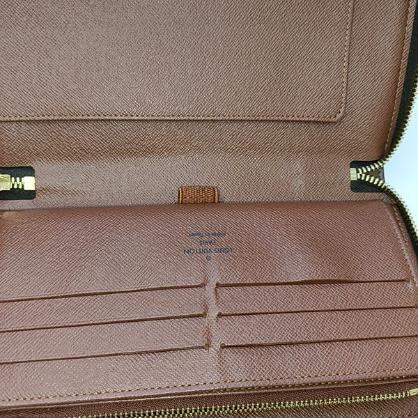 ZIPPY Monogram Coated Canvas Brown Wallet