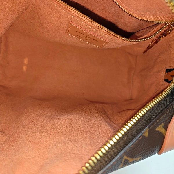 PETITE MALLE Monogram Coated Canvas Brown