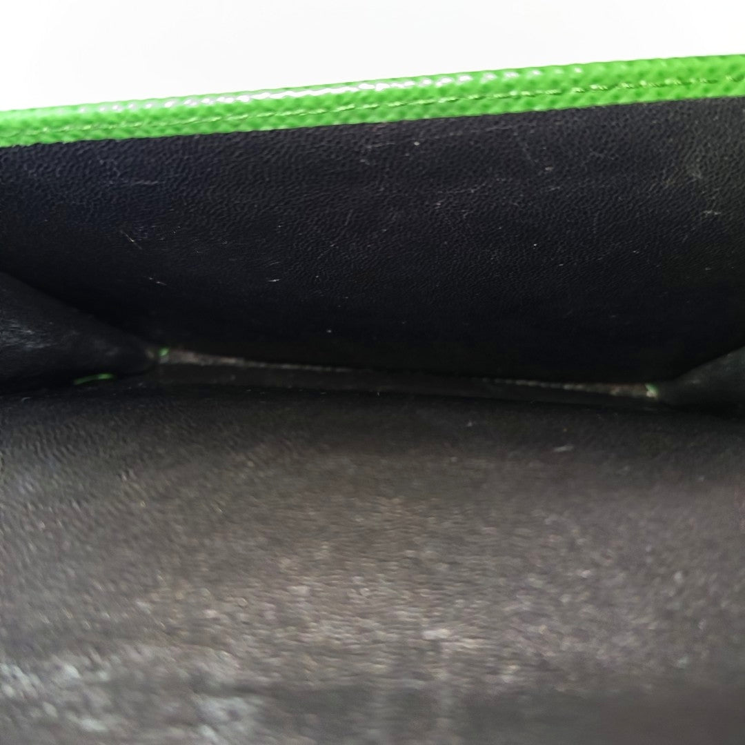 Calfskin Wallet Green