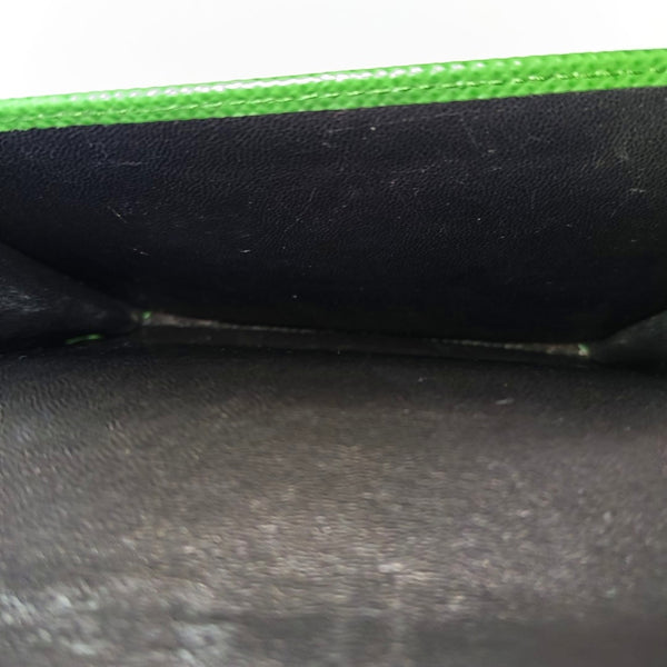 Calfskin Wallet Green