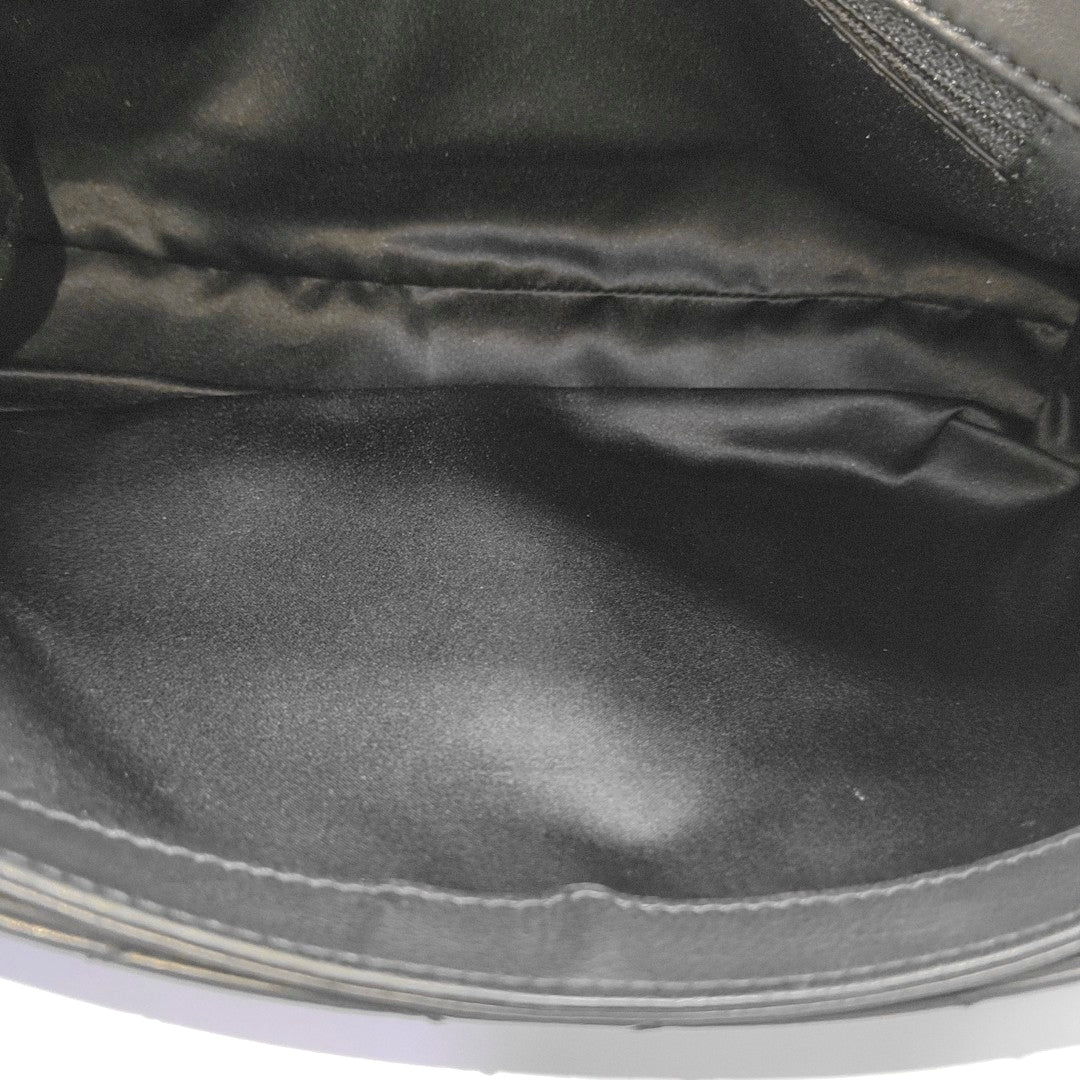 Quilted Lambskin Shoulder Bag Black