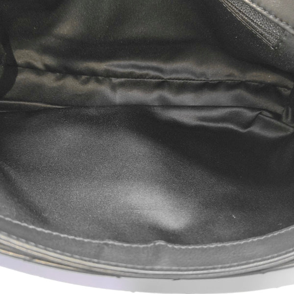 Quilted Lambskin Shoulder Bag Black