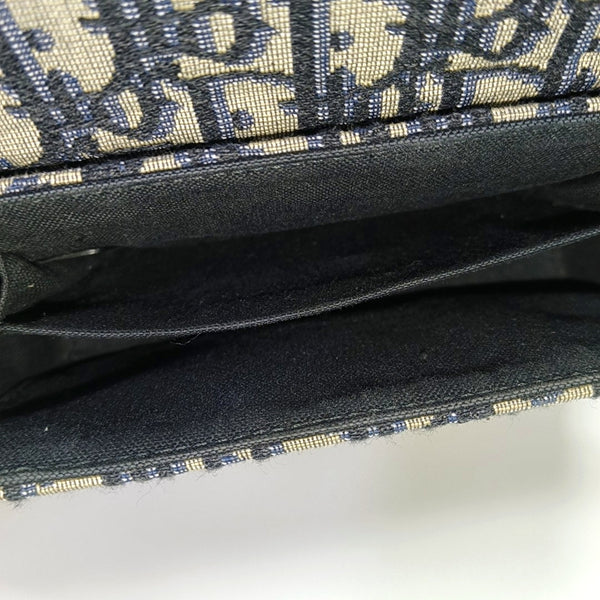 30 Montaigne Mini Oblique Canvas Blue