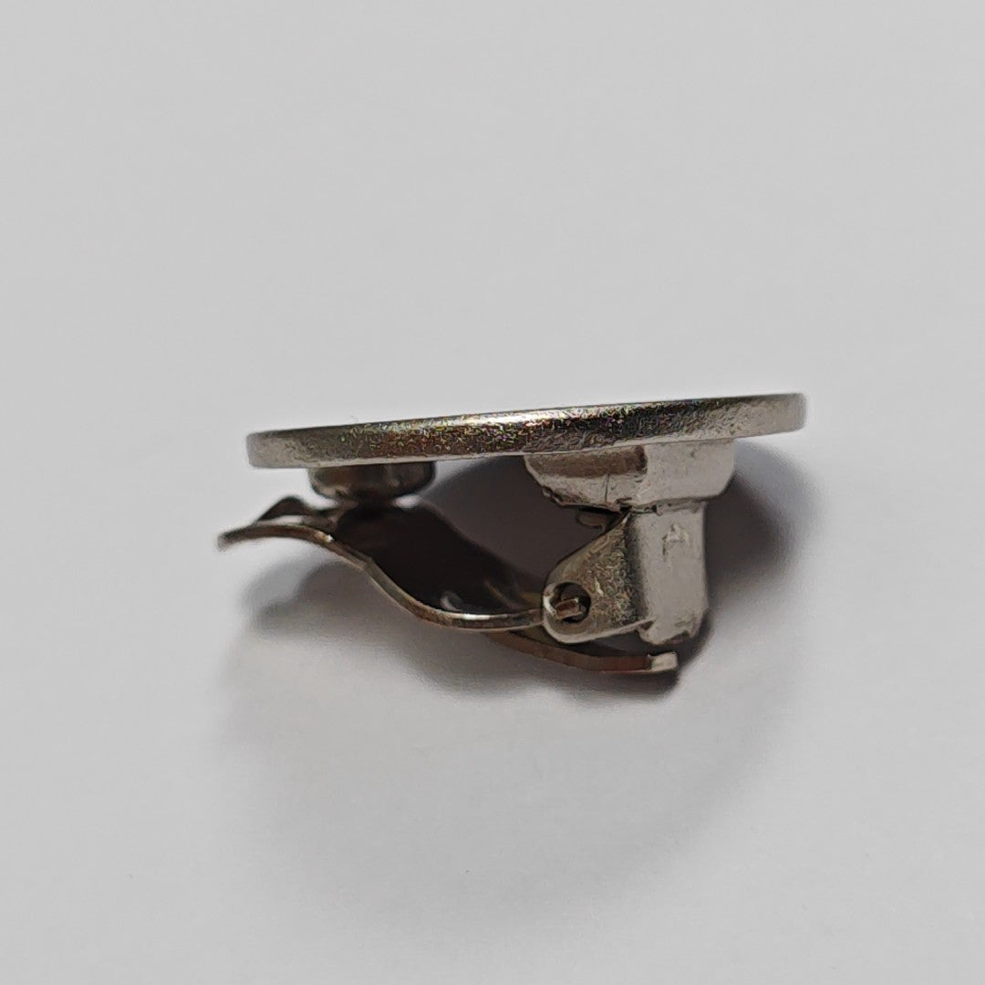Metal Silver Clip On Earrings