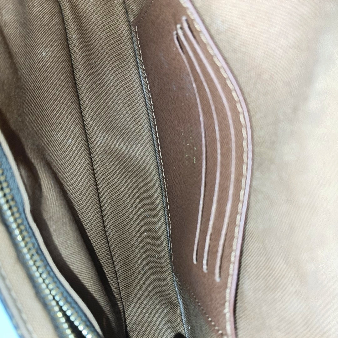 IVY Monogram Coated Canvas Brown