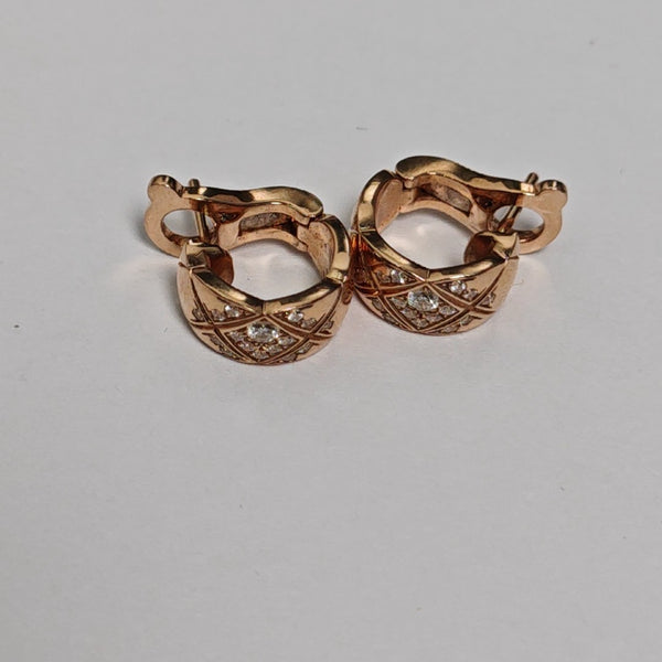 COCOCRUSH 18k Rose Gold Stud Earrings