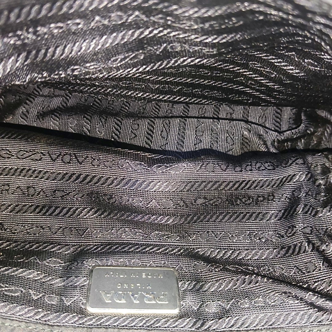 Nylon Shoulder Bag Black