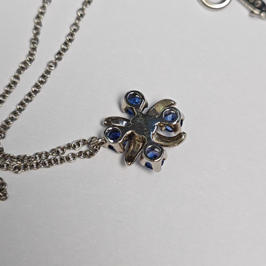 Tiffany &amp; Co. Schlumberger Platinum 950 Silver Necklace