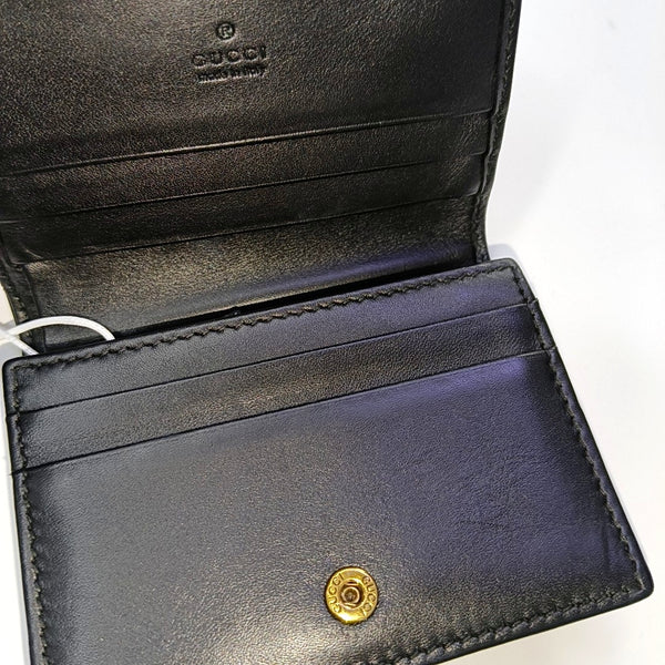 GG Marmont Mini Quilted Calfskin Black Wallet