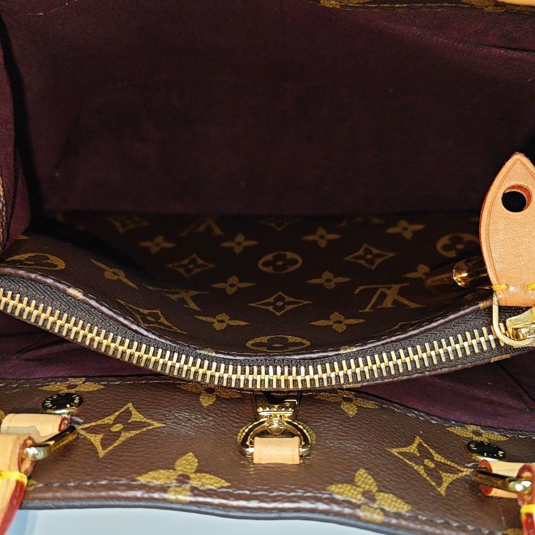 MONTAIGNE Monogram Coated Canvas Brown