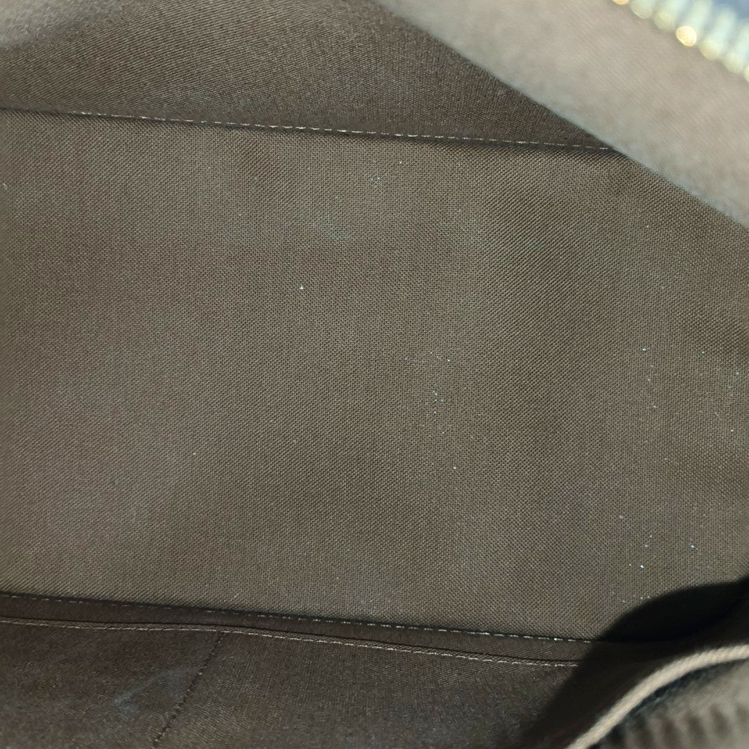 ALMA PM Monogram Coated Canvas Brown