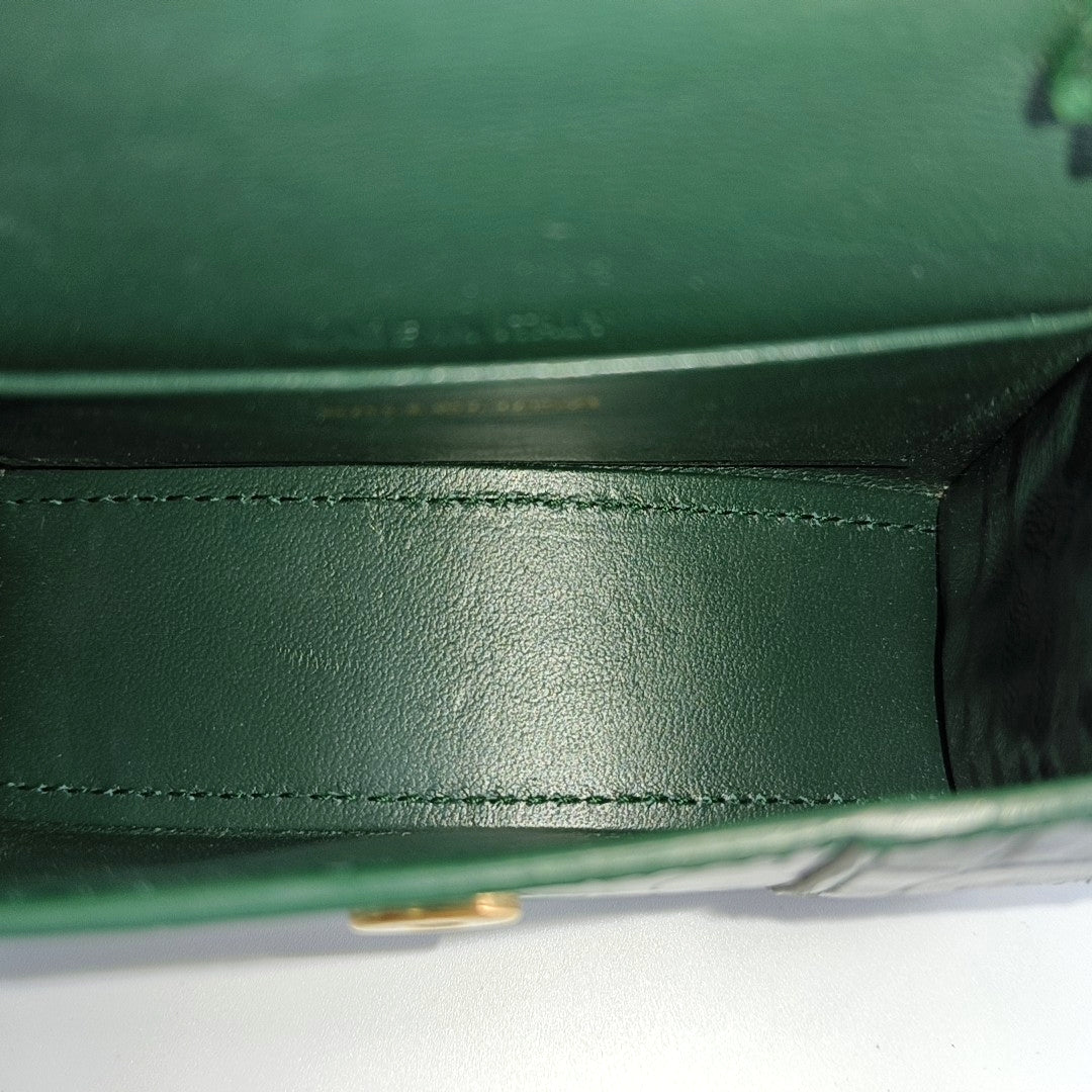 Hourglass Mini Calfskin Green