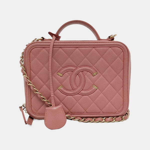 FILIGREE Quilted Grained Calfskin Red