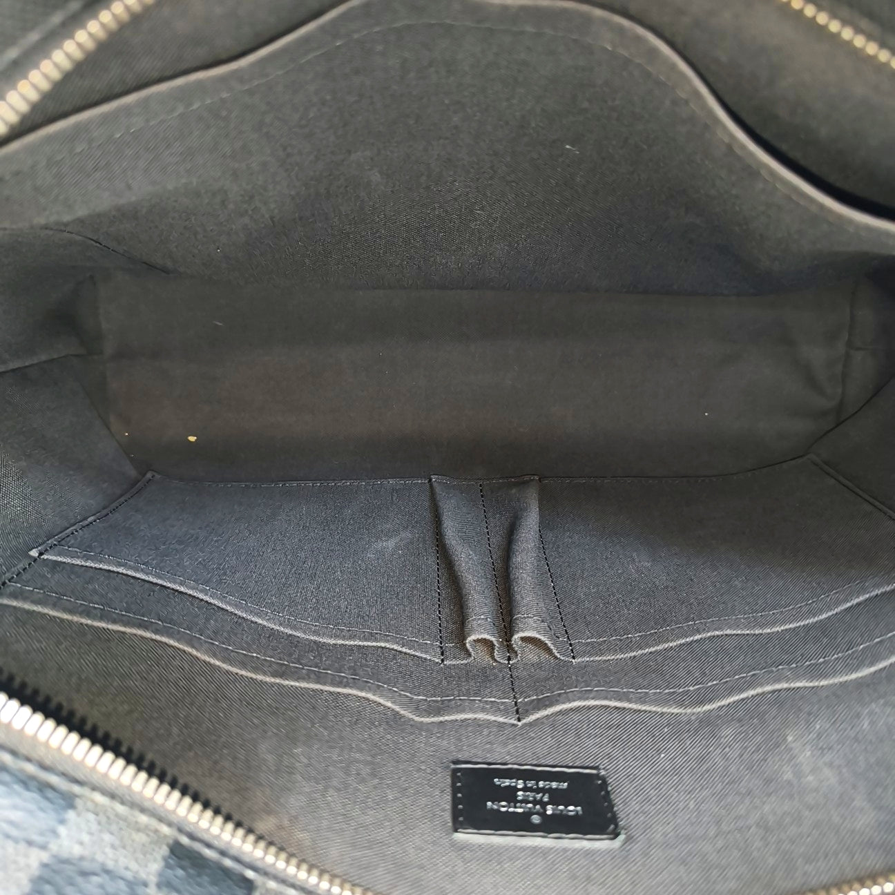 7 DAYS A WEEK Damier Graphite Coated Canvas Gray