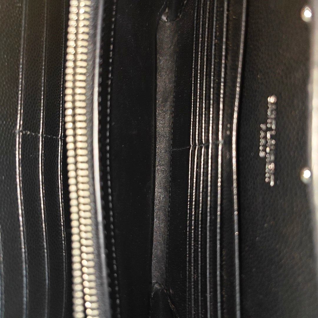 MONOGRAM Medium Chevron Calfskin Black