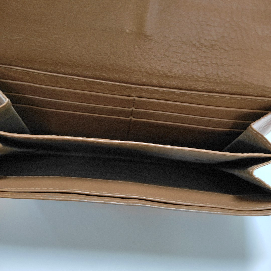 Lily Calfskin Brown Wallet