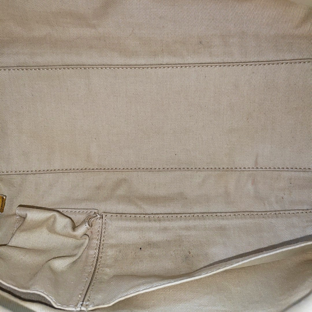 Quilted Grained Calfskin Top Handle Bag Brown