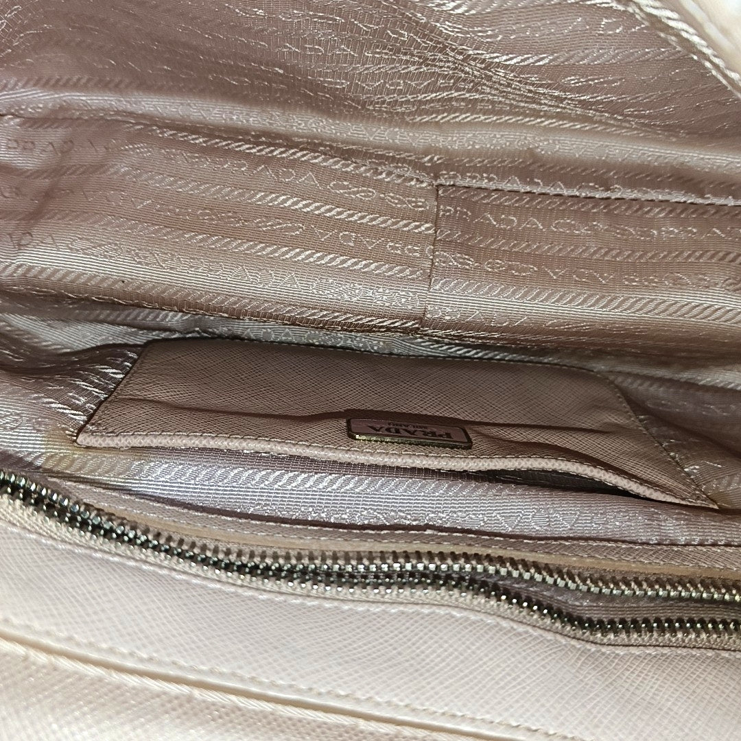 Quilted Nylon Shoulder Bag Pink
