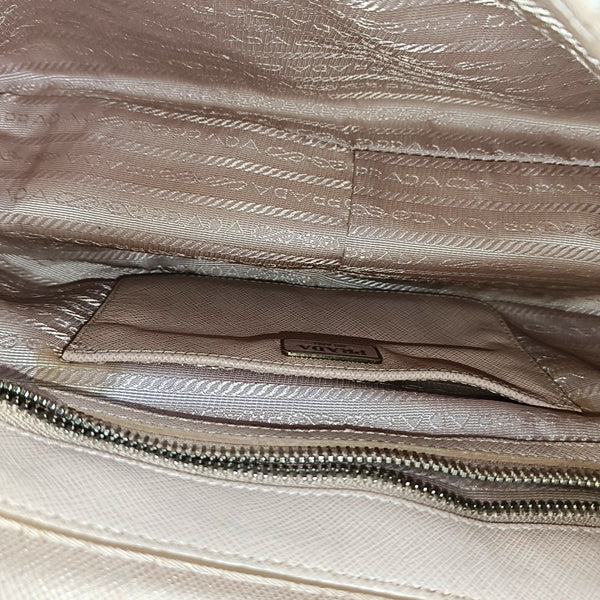 Quilted Nylon Shoulder Bag Pink
