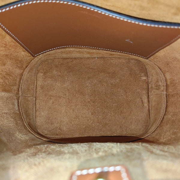 Calfskin Bucket Bag Brown